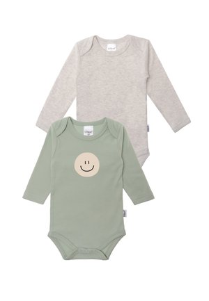 Liliput, BABY BODY SMILEY UNISEX 2 PACK - Body - schilf-grau