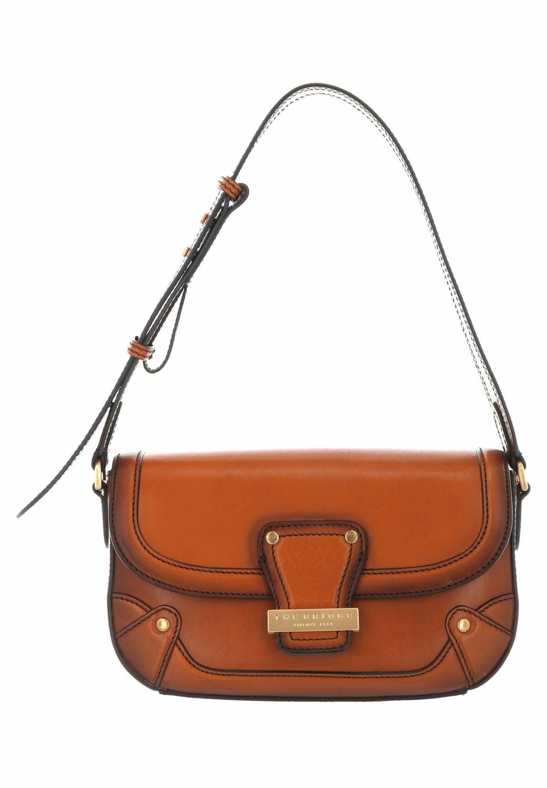 Grand Sac De Week-end THE BRIDGE En Cuir Marron – Vintage Italie – Serrure Incluse
