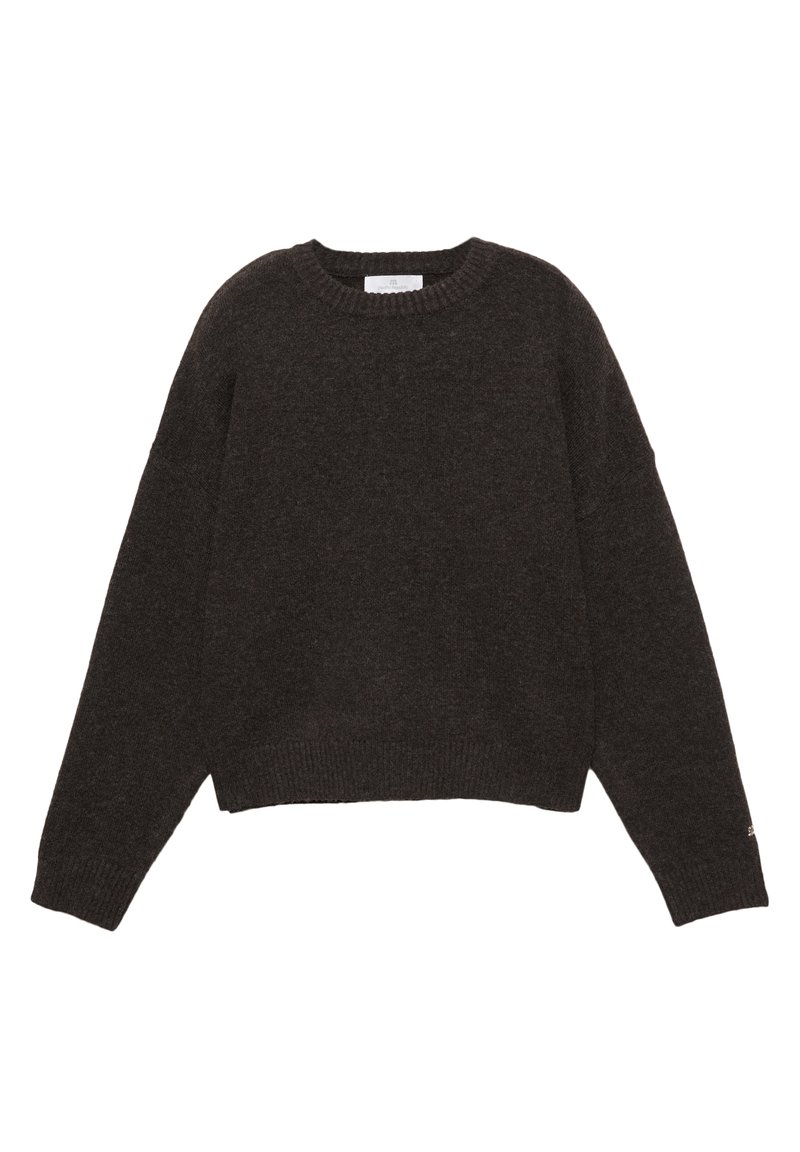 PULL&BEAR BASIC - Pullover - dark brown/marron foncé - ZALANDO.CH