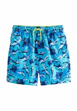 PRINTED REGULAR FIT - Badeshorts - blue shark