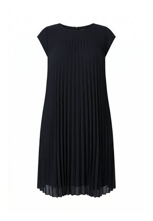 MIAMODA, PLEATED CAP SLEEVE DRESS - Freizeitkleid - black