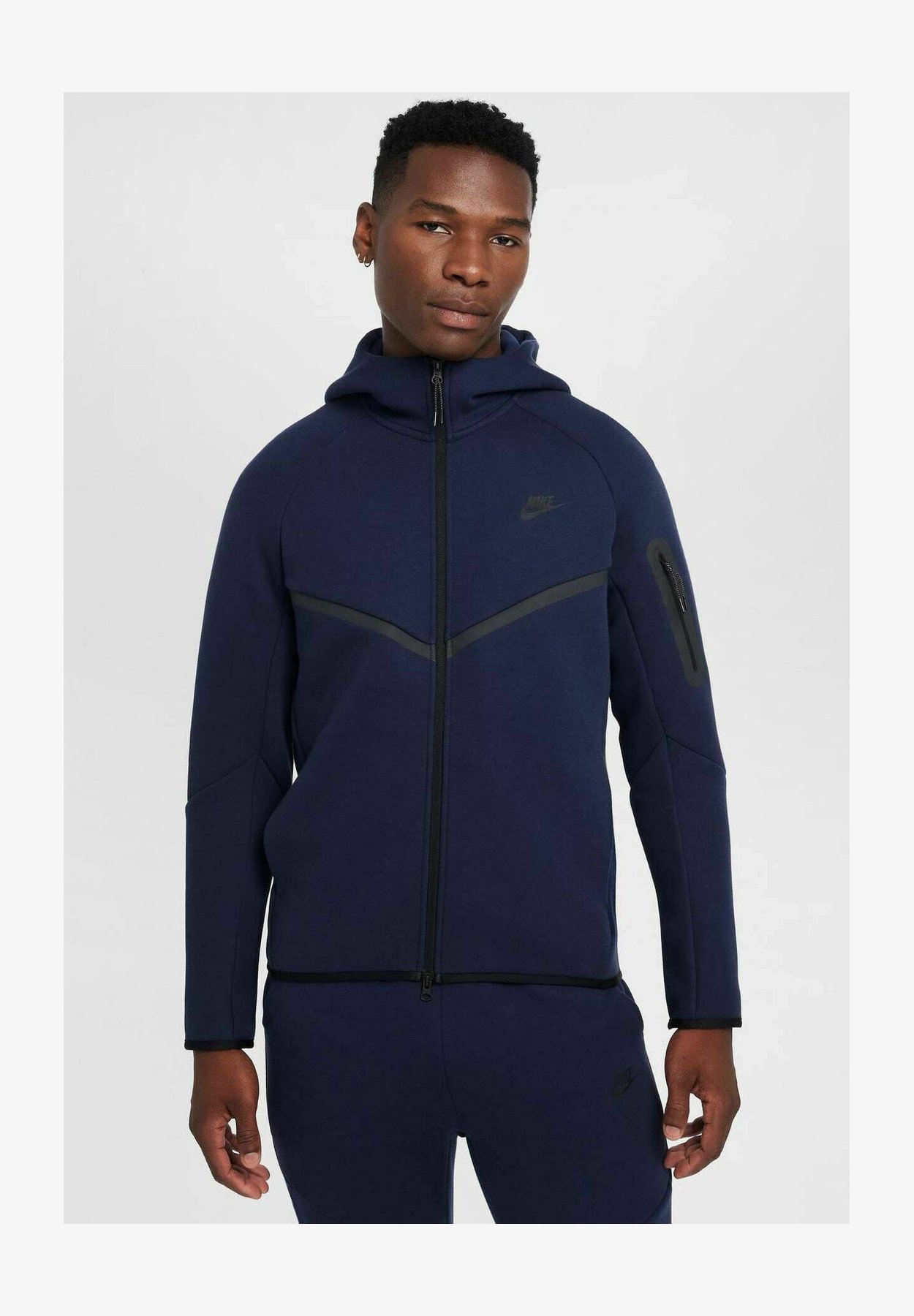 ADRO Felpa Con Cappuccio Uomo In Puro Cotone – Blu Acciaio, Vestibilità Dritta, Maniche Lunghe, Tessuto Ecologico