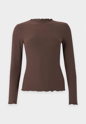 ONLY, ONLEMMA L/S HIGH NECK TOP NOOS JRS - Langærmet T-shirt - bracken