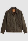 RELAXED FIT TRUCKER - Giacca di jeans - brown wood coated trucker