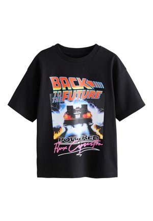 REGULAR FIT - BACK TO THE FUTURE SHORT SLEEVED - Print T-shirt - black