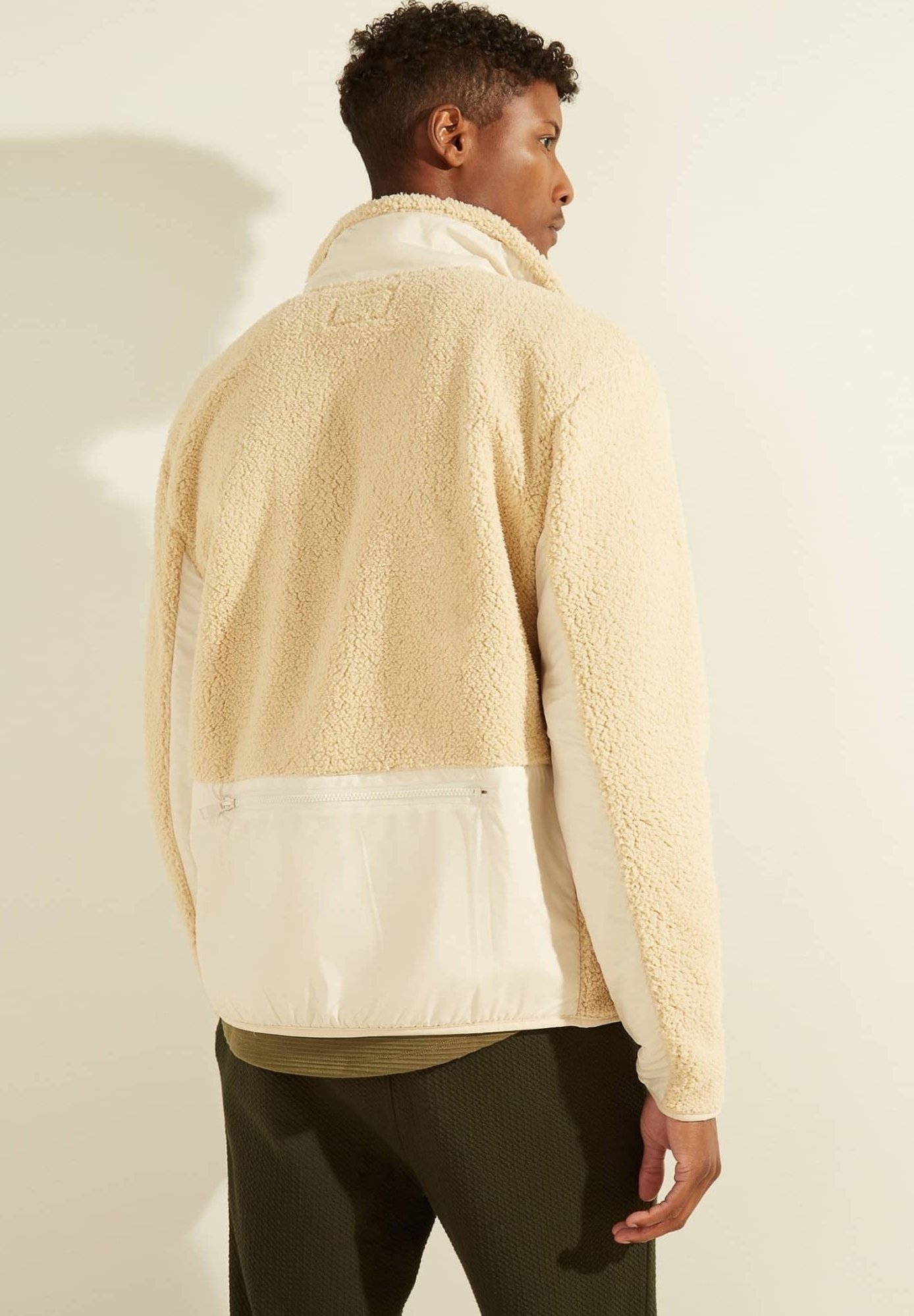 tan fleece jacket mens