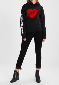 Scotch & Soda Jersey con capucha - black
