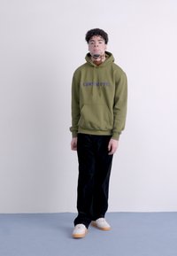 Carhartt WIP FLOYDE PANT - Pantalon classique - black rinsed