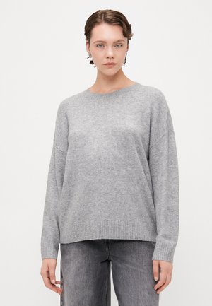 ONLRENE LIFE O NECK  - Strikkegenser - medium grey melange