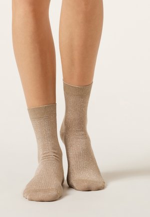 Calzedonia GLITTER - Socken - beige