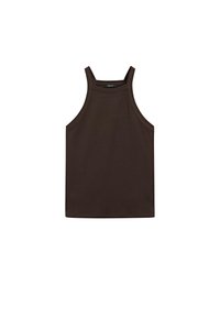 HALTER NECK - Linne - dark brown
