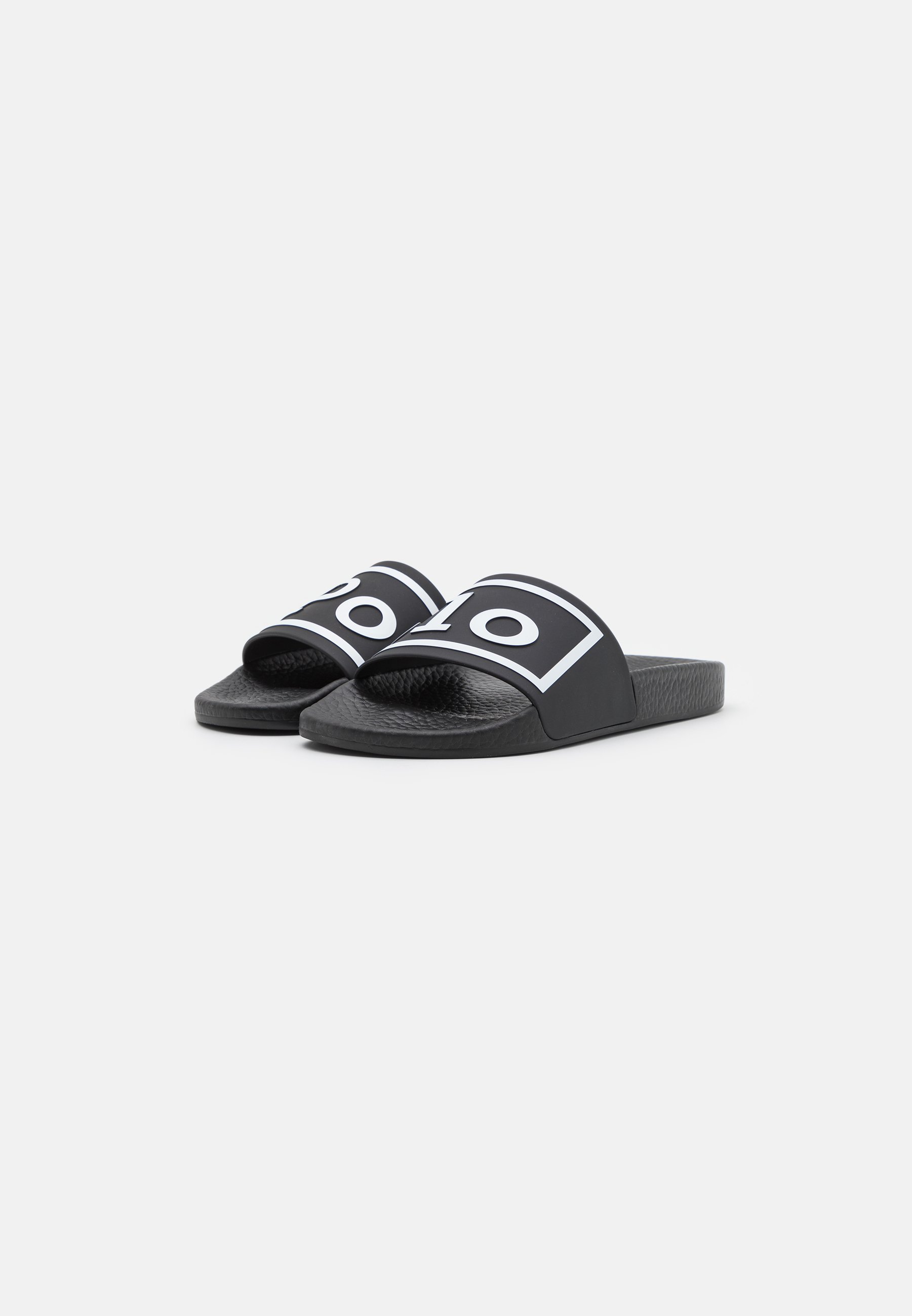 black polo slides