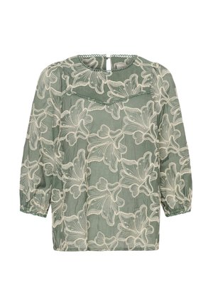 Cream, CRTORLI BLOUSE - Blouse - mulled basil