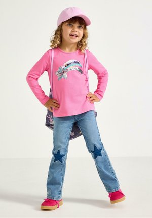 Lindex, LINDEX LONG-SLEEVED TOP WITH REVERSIBLE SEQUINS LINDEX - Langærmet T-shirt - pink