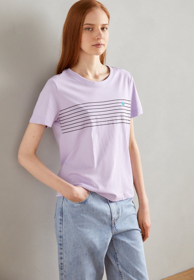 Esprit - TEE - Triko s potiskem - lavender, Zvětšit