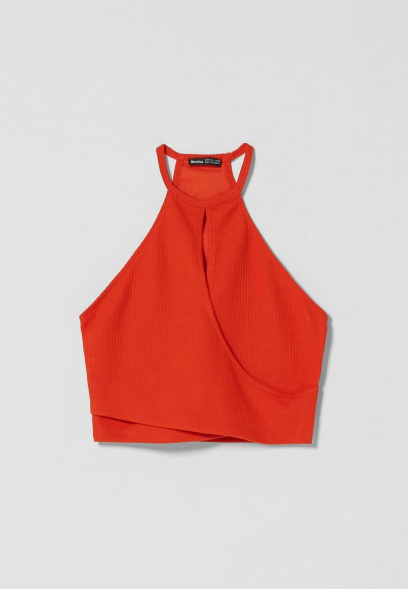 Bershka Top koraalrood Bershka Top koraalrood