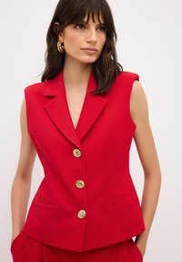 adL PEPLUM - Bodywarmer - red