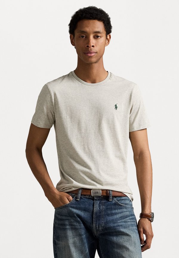 CUSTOM SLIM FIT JERSEY CREWNECK T-SHIRT - Basic T-shirt - light sport heather