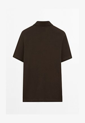 Massimo Dutti, Poloshirt - mottled dark brown