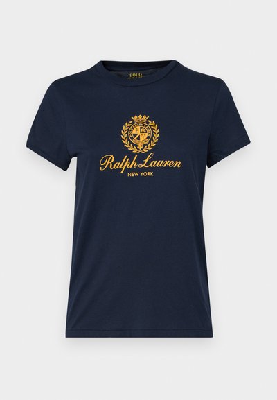Polo Ralph Lauren HOTEL SHORT SLEEVE - Apdrukāts T-krekls - cruise navy/gold