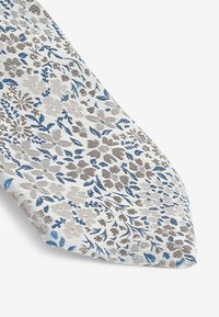 Next PATTERN SLIM - Kaklaraištis - neutral brown floral