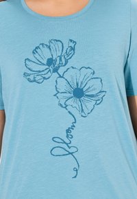 Ulla Popken Camiseta estampada - light teal