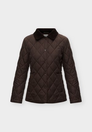 GANT, FITTED QUILTED JACKET - Light jacket - deep brown