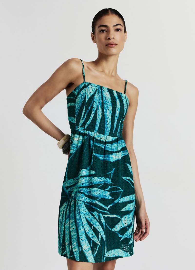 Calliope SANGALLO A FANTASIA - Vestito lungo - var verde smeraldo scuro