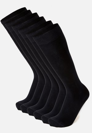 6 PAIRS FILO SCOZIA - Kniestrümpfe - black