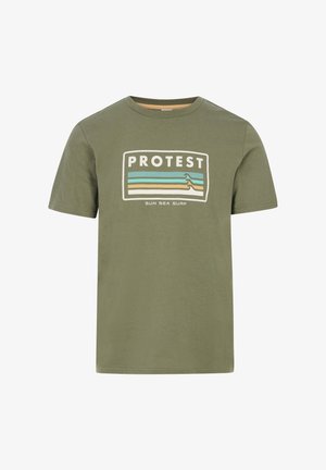 Protest, T-Shirt print - artichoke green