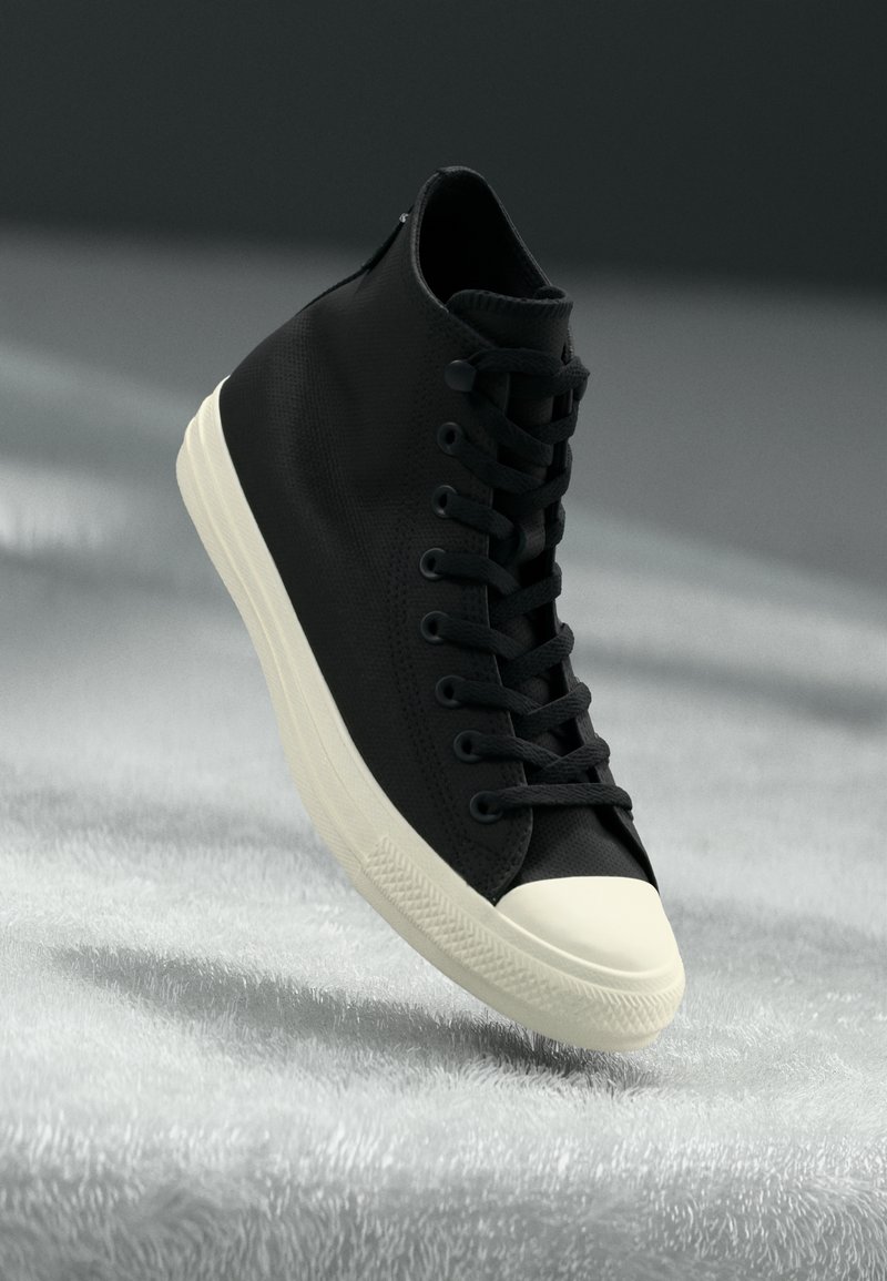Converse CHUCK TAYLOR ALL STAR UNISEX - Höga sneakers - black/egret ...