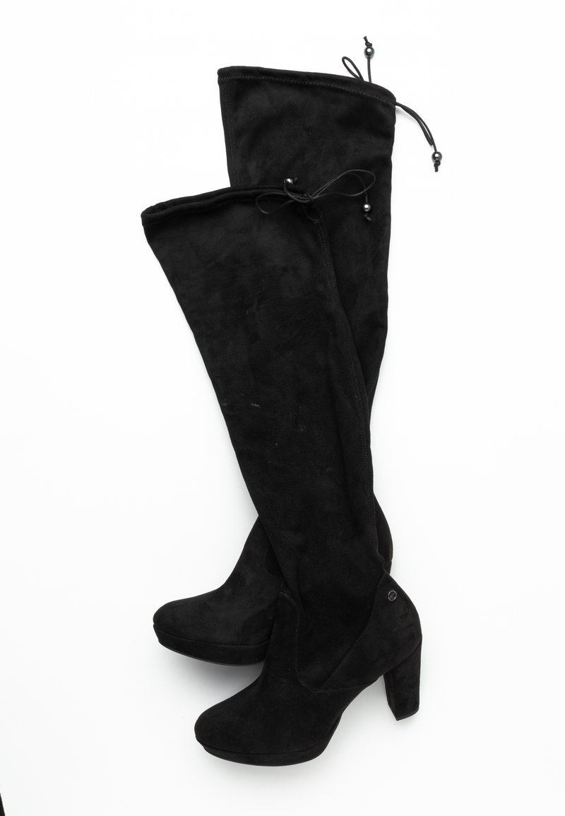 Tamaris Boots Schwarz Absatz Tamaris High Heel Stiefel Black