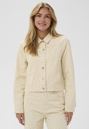 PATRICIA - Džinsa auduma jaka - turtledove/black tiny dots