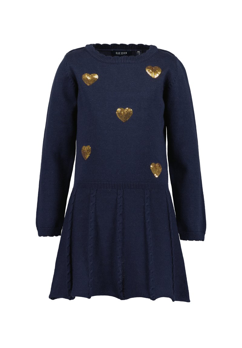 Blue Seven HEARTS - Abito in maglia - blau