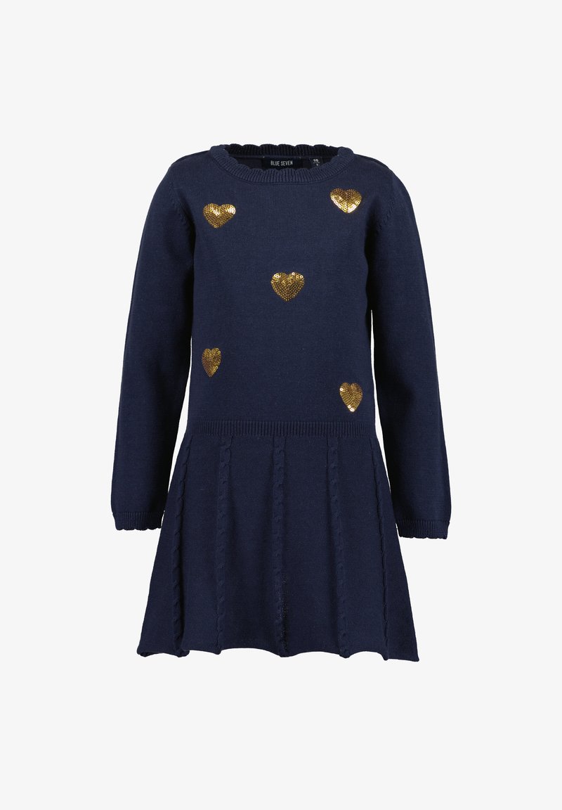 Blue Seven HEARTS - Abito in maglia - blau