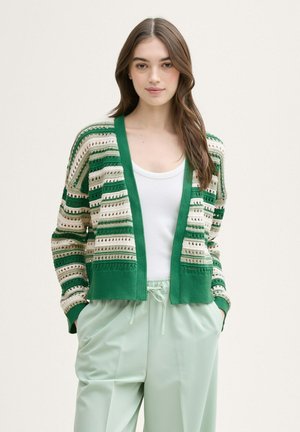 OPEN STRUCTURE  - Vest - green mint stripe