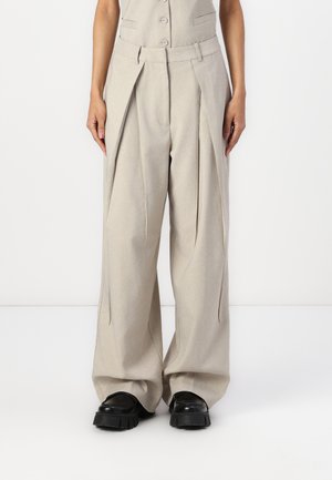 ICHI ZIMMIE - Trousers - string melange