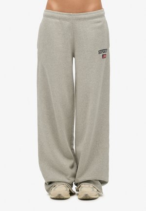 Superdry & Co ATHLETIC ESSENTIALS WIDE JOGGERS - Trousers - grey marl