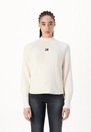 Tommy Jeans BADGE  - Maglione - ancient white