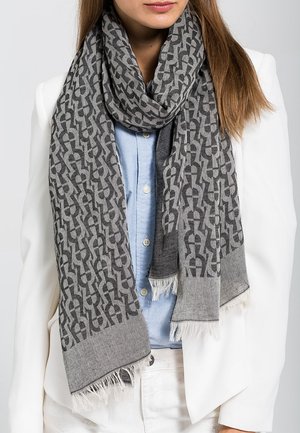 LOGO SHAWL - Scarf - black