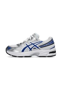 Unausgewählt, white asics blue