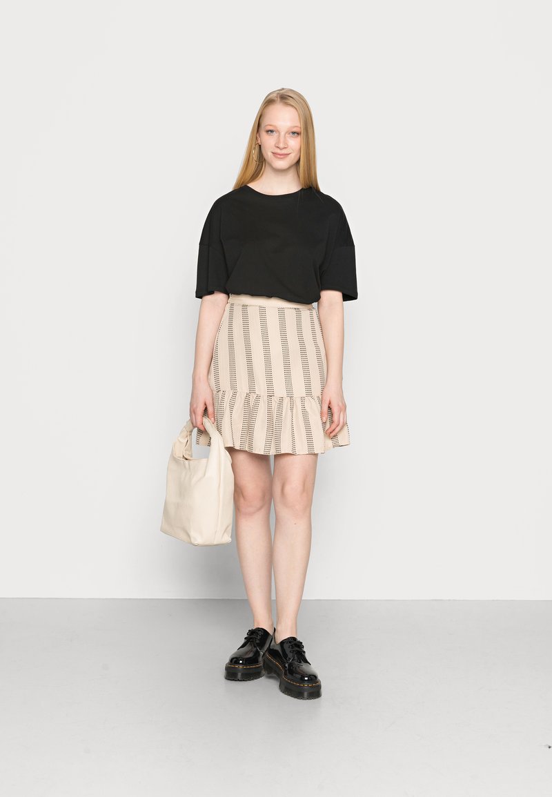 Damen Jeansröcke | Vila VIETNA SKIRT Minirock cement/beige - PN24867 Damen Jeansröcke | Vila VIETNA SKIRT Minirock cement/beige - PN24867