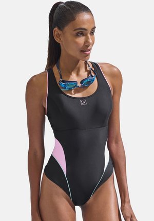 Swimsuit - schwarz/rosa