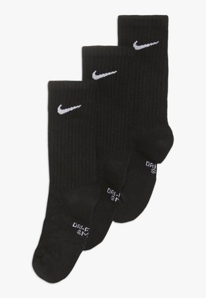 Nike Sportswear EVERYDAY CUSH CREW 3 PACK - Calze - black/white