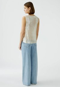 Oui PAILLETTEN - Top - smoke gray