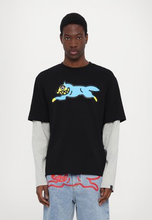 Icecream RUNNING DOG LAYERED - Longsleeve - black