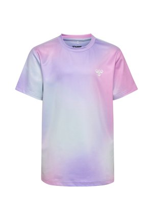 Hummel, HUMMEL HMLJR GRADIENT GYM T-SHIRT S/S - T-shirt print - pastel lavender