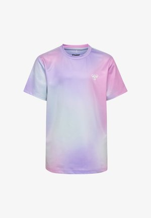 Hummel, HUMMEL HMLJR GRADIENT GYM T-SHIRT S/S - T-shirt print - pastel lavender
