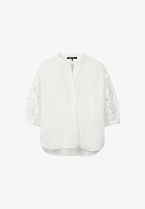Luisa Cerano, LUISA CERANO BLUSE MIT LOCHSTICKEREI - Tunika - white