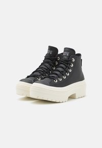 Converse CHUCK TAYLOR ALL STAR LUGGED HEEL PLATFORM WATERPROOF - Zapatillas altas - black/egret